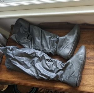 Knee High Grey Boots